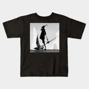 Shattered Tin Can Reaper Print Kids T-Shirt